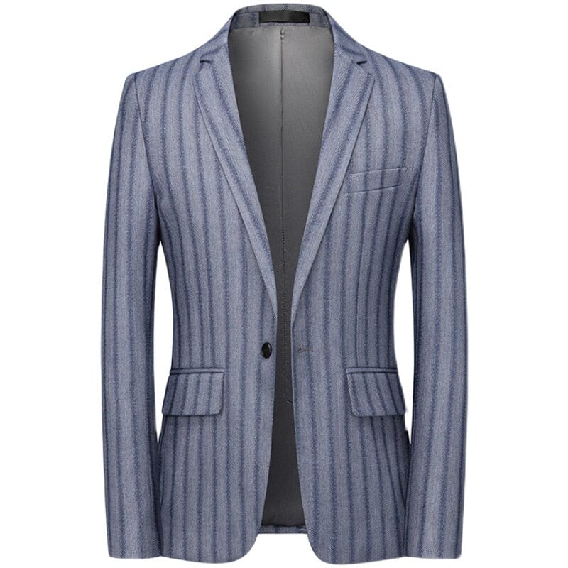 The Denis Striped Slim Fit Blazer Suit Jacket WD Styles XS 