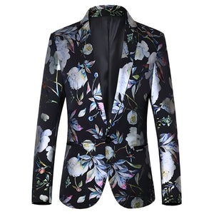 The Rosaire Slim Fit Blazer Suit Jacket - Multiple Colors WD Styles Black XS 