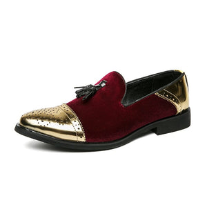 The Andreas Suede Gold Toe Tassel Loafers - Multiple Colors WD Styles 