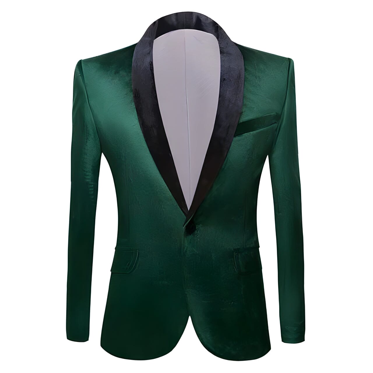 The Xavier Slim Fit Velvet Blazer Suit Jacket - Forest Shop5798684 Store M / 40R 