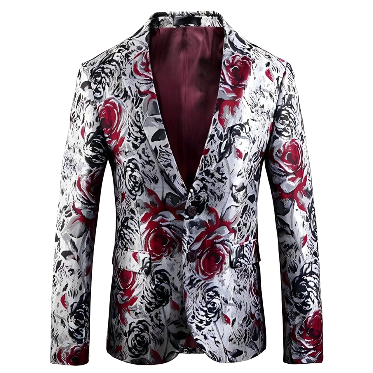 The Vega Slim Fit Blazer Suit Jacket - Ruby Shop5798684 Store M 