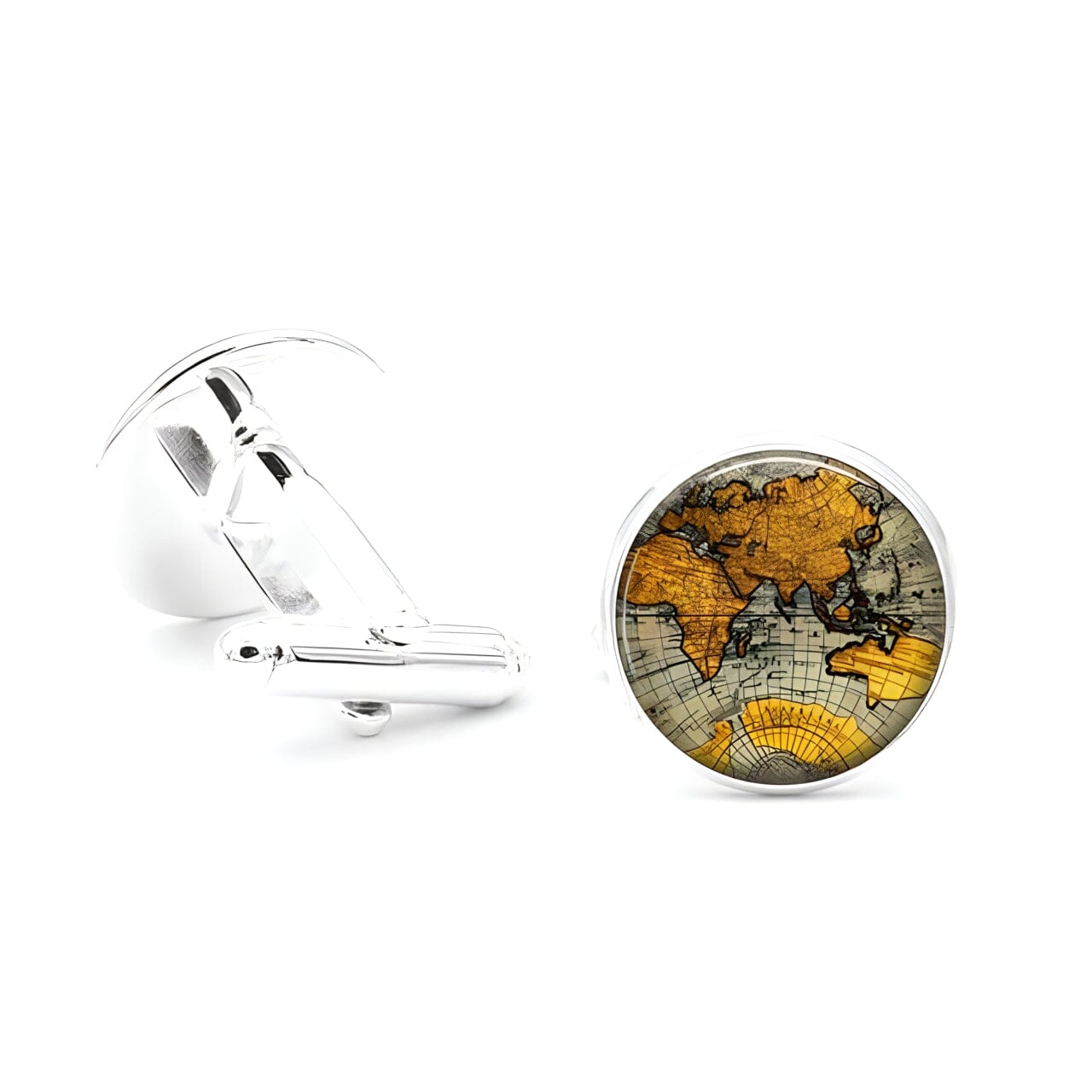 The Explorer Luxury Cuff Links - Multiple Colors Shop5798684 Store Silver 