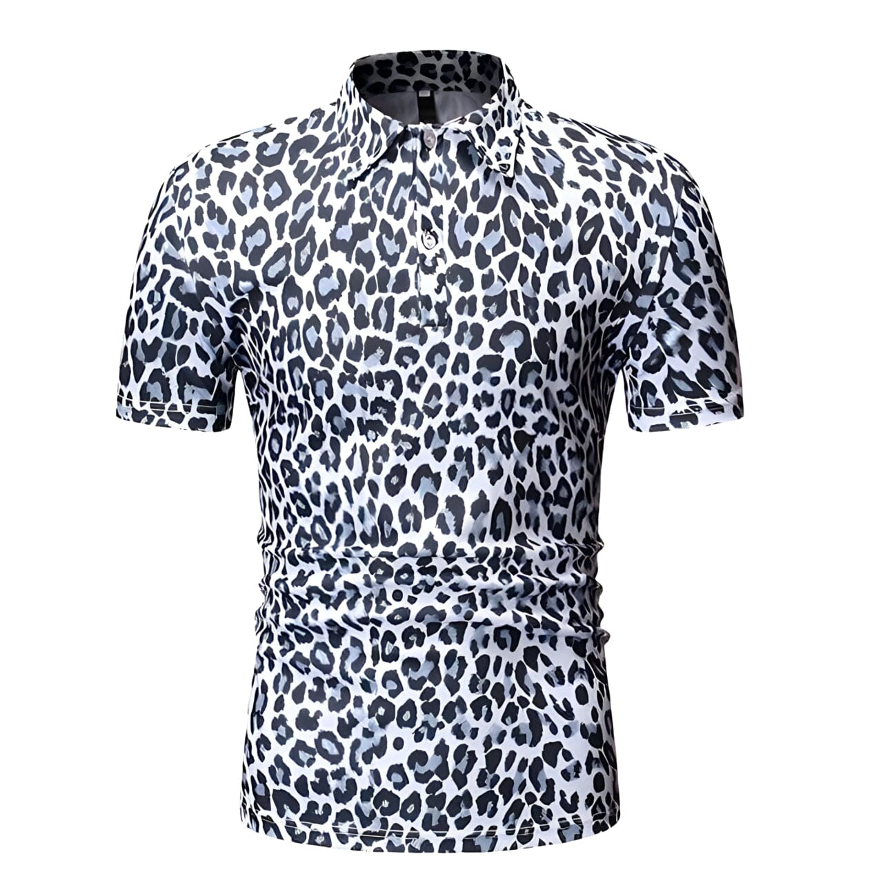 The Leopard Short Sleeve Polo Shirt - Multiple Colors Shop5798684 Store White M 