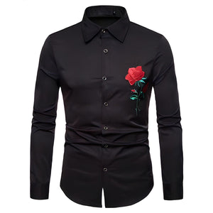 The Blossom Embroidered Long Sleeve Shirt - Multiple Colors Shop5798684 Store Black S 