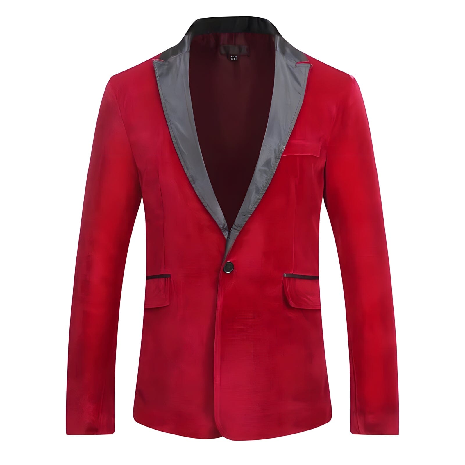 The Xavier Slim Fit Velvet Blazer Suit Jacket - Vermillion Shop5798684 Store L 