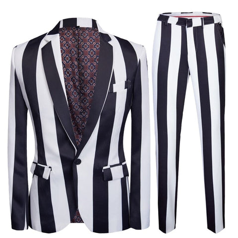 The Carlton Striped Slim Fit Two-Piece Suit WD Styles 