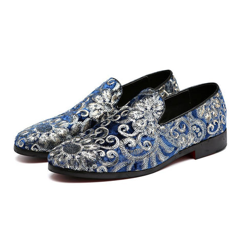 The "Caesar" Suede Embroidered Loafers - Multiple Colors WIKILEAKS -discount Store 
