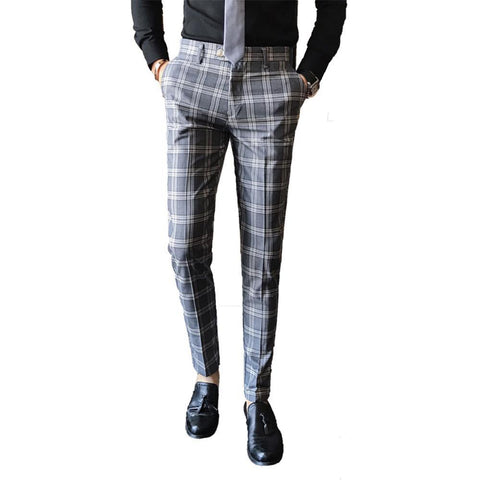 The "Frederic" Plaid Slim Fit Suit Pants Trousers - Multiple Colors PYJTRL Official Store 