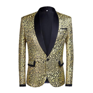 The "Riccardo" Slim Fit Blazer Suit Jacket - Canary Yellow William // David 